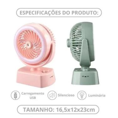 Imagem de Ventilador USB Bivolt com Umidificador, LED - ANNICKSTOREE