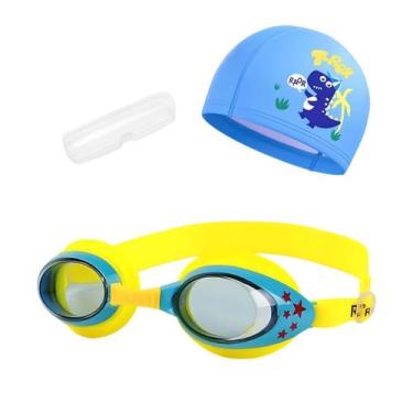 Imagem de Kit Natação Infantil com Óculos Estojo e Touca Coleção Estrelas - Hero