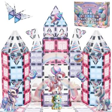 Imagem de Conjunto de construção Little Pi Magical Unicorn Castle, 4-6 anos, meninas