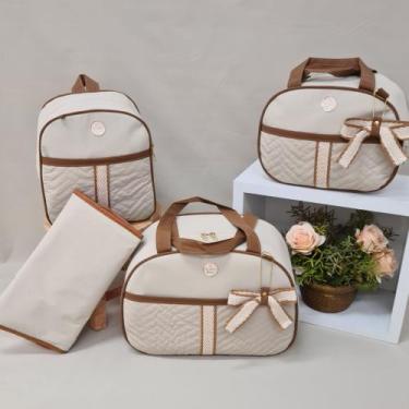 Imagem de Kit de Bolsa de Bebê para Saída de Maternidade com mochila e trocador 