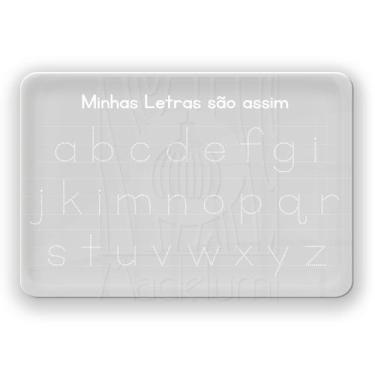 Imagem de Lousa Acrílico Atividade Infantil Pontilhada Letra Minúscula - Madelum