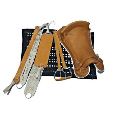 Imagem de Sela Arreio Freio De Ouro Cavalo Crioulo Laço Comprido - SELARIA SERRA