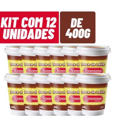 Imagem de 12x De 400g - Doce De Leite La Serenissima Argentino