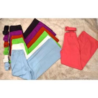 Imagem de Calça Alfaiataria Boca De Sino 8267 - Doutoras Modas , Azul, G