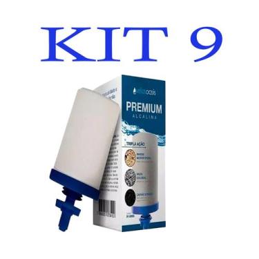 Imagem de Kit 09 Velas Para Filtro Barro Alcalina Premium Tripla Ação - Oasis