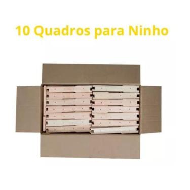 Imagem de 50 Caixilho Quadro Ninho Desmontado Abelha Apicultura - Yapira Brasil