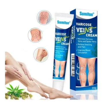 Imagem de Pomada  Creme para Varizes Varicose veins - Vasculite Pernas Original 