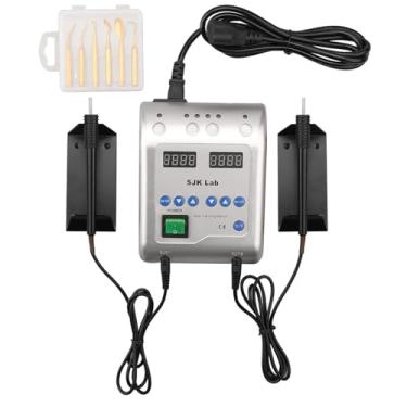 Imagem de LVCHEN Enceradeira Elétrica Odontológica - Lápis de Escultura Em Cera Sjk para Modelagem com Canetas Duplas E 6 Pontas de Cera Equipamentos de Laboratório Odontológico Ferramentas de Cera