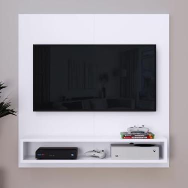 Imagem de Painel para Tv 32 Polegadas Start com Nicho e passa fios (Branco)