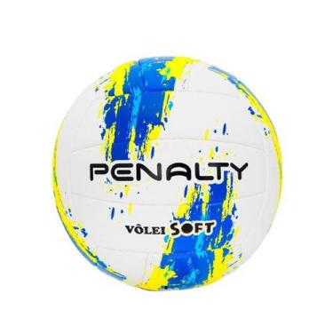 Imagem de Bola Vôlei Penalty Soft XXIII, Branco, Azul, Amarelo, ST