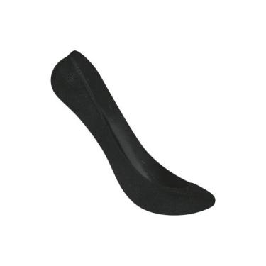 Imagem de Meia Super Invisível Preto Branco Selene Feminino Sapatilha, Preto, 34