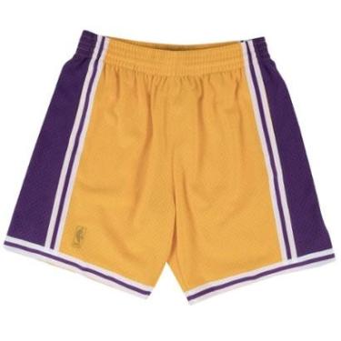 Imagem de Short Mitchell & Ness NBA Swingman Los Angeles Lakers Home 1996-97 Masculino-Masculino