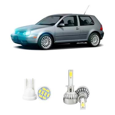 Imagem de Lampada Led Farol Baixo Volkswagen Golf Iv 1999-2006 20000lm - V10, Br