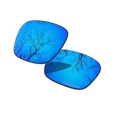 Imagem de Lente polarizada ToughAsNails de substituição para óculos de sol Oakley Drop Point - mais opções, Ice Blue Poly - Ar Polarized, One Size