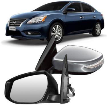 Imagem de Retrovisor sentra 2013 2014 2015 elétrico com pisca - SP ACESSÓRIOS, E