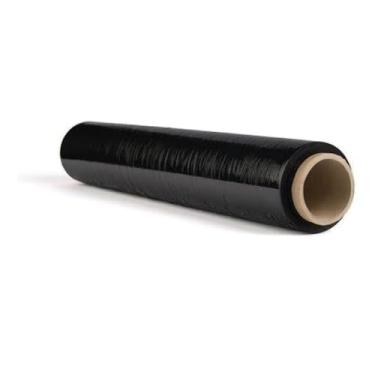 Imagem de 100 Metros Bobina Stretch Preto Resistente para Embalagem 50x100