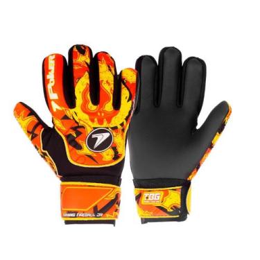 Imagem de Luva de Goleiro Poker Training Fireball JR Laranja/Preto, Laranja, Pre