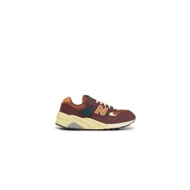 Imagem de New Balance Tênis masculino 580, Borgonha lavada/mogno/azul-petróleo vintage, 39