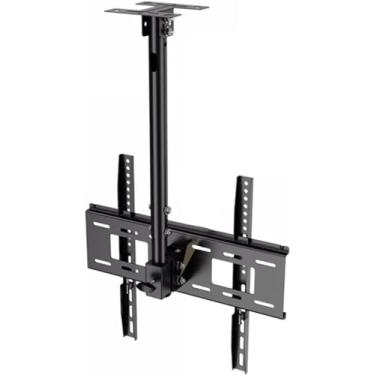 Imagem de CUTPOIY Suporte de parede para TV de teto ajustável para tela de 66 a 60 polegadas, suporte de teto giratório de inclinação ajustável para TVs de 26 a 70 polegadas