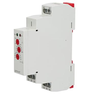 Imagem de Relé de Retardo de Tempo, Partida Suave, relé Delta, Partida de Motor GRT8-ST Ajustável de 0,1 S a 10 Min Com Montagem Em Trilho para Aplicações de Controle de Motor