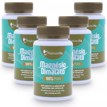 Imagem de Magnésio Dimalato 100% Puro (Kit 5 und. 300 cápsulas)