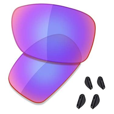 Imagem de SAUCER Lentes de reposição premium e protetores de nariz para óculos de sol Oakley Dispute OO9233-60 mm High Defense - Shield G30 polarizado