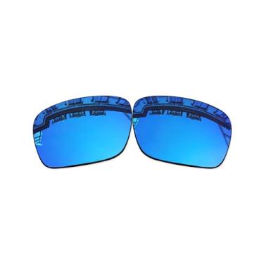 Imagem de Vonxyz Lentes de reposição para Oakley Scalpel OO9095 | Bisturi Óculos de sol de ajuste asiático - Ice MirrorCoat polarizado