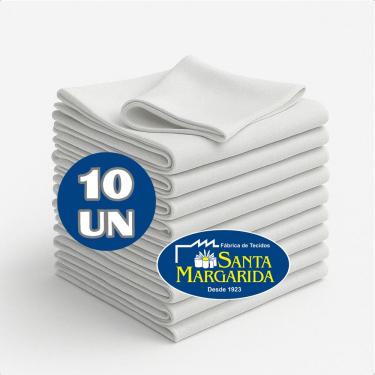 Imagem de Jogo 10 Panos de Prato Cozinha Grande Liso Pé de Galinha Colorido