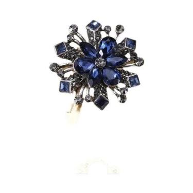 Imagem de Broche de Strass e Pérolas Barrocas Luxuoso para Vestido de Festa e Ca