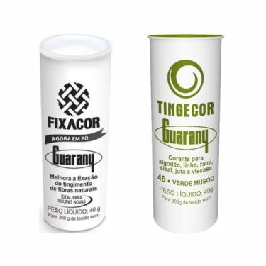 Imagem de Kit FixaCor + Corante de Roupas Verde Musgo Guarany