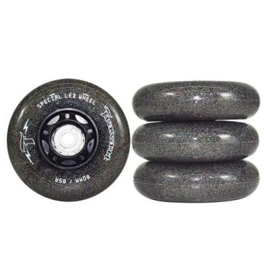Imagem de Jogo de Rodas Traxart LED Special Glitter Preto 80mm/85A
