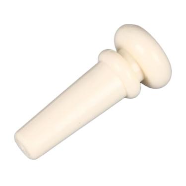Imagem de Substituição de Peg de Cauda de Guitarra Acústica de Akozon - Botão de Pino de Extremidade de Barbante de Plástico Sintético para Fixação de Pulseira para Fixação (Branco)
