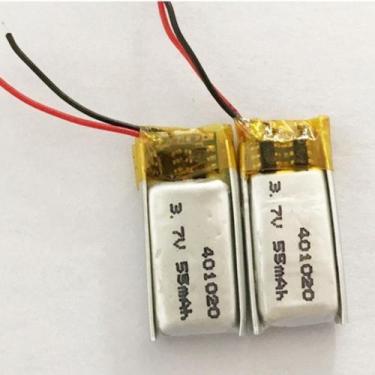 Imagem de (3pcs)bateria 55 Mah 3,7v 4mm X 10mm X 20mm 401020 - bgb