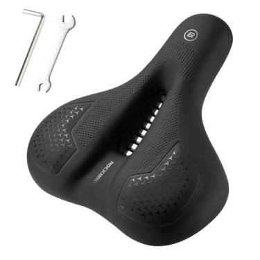 Imagem de Assento de bicicleta ROCKBROS Comfort Gel Memory Foam com absorção de 