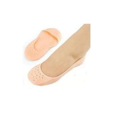 Imagem de Protetor Para Calcanhar Sensíveis Ou Rachados Silicone - oem, branco