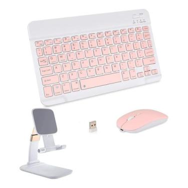 Imagem de Teclado Abnt2 Suporte Mouse Para Tab A7 S6 S7 Lite iPad 9 10 - NoBrand