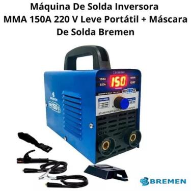 Imagem de Máquina De Solda Inversora MMA 150A 220 V Leve Portátil + Máscara De S