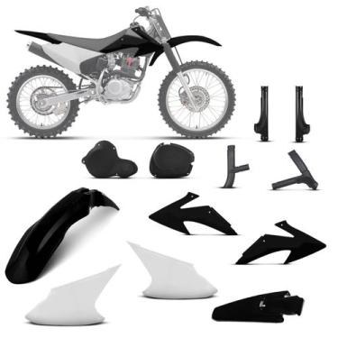Imagem de Kit Plástico Crf 230f 2008 À 2014 - Pro tork, PRETO, Único