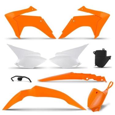 Imagem de Kit plástico crf 230 2015 + number plate - PRO TORK, LARANJA, Único