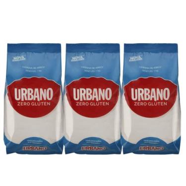 Imagem de Kit 3 Farinha De Arroz Sem Glúten Urbano 1kg - URBANO ALIMENTOS