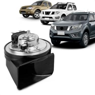 Imagem de Buzina Automotiva Fiamm Frontier 2003 A 2019 Am80Sx L Grave 12V Caracol 2 Terminais