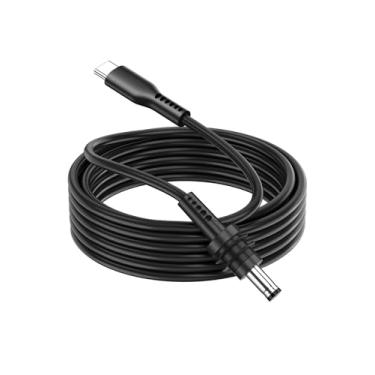 Imagem de Compatível com cabo Starlink Mini DC, cabo de alimentação USB C para CC de entrada de 100 W, à prova d'água, cabo de substituição de energia CC para CC para Starlink Mini, 1,8 m
