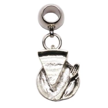 Imagem de Dave The Bunny Colar requintado com pingente de torta - Torta de maçã e joia de torta de frango para amantes de torta - Presente exclusivo para ela - Pingente de torta com design detalhado