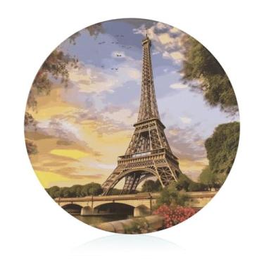 Imagem de Tábua de cortar para cozinha, antiderrapante, resistente ao calor, fácil de limpar, Torre Eiffel Tábua de cortar - Presente de cozinha ideal para cozinheiros domésticos