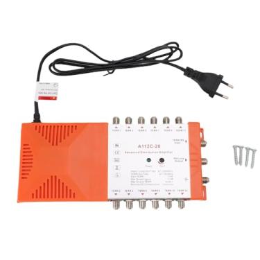 Imagem de Zopsc Amplificador de Distribuição de 12 Canais, Divisor de Cascata de IRS Com Suporte Ao Filtro 4G LTE para o de TV CATV (Plugue da UE 200-240V)