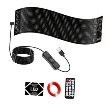 Imagem de Generic Luz de olho de diabo programável faça você mesmo, lâmpada de olho de diabo para janela de carro, painel de tela de LED flexível para caminhão, SUVs,