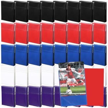 Imagem de Maitys 2000ct Trading Card Sleeves 5 Colors Matte Soft Magic Card Protectors for Baseball, Sports, Football, Game Cards