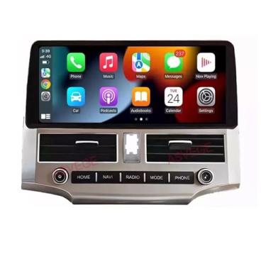 Imagem de Rádio estéreo de carro de 12,3 polegadas para Toyota 4Runner 2010-2023 Android Navegação GPS IPS compatível com Carplay sem fio e Android Auto WiFi, DSP 4G, reprodutor de áudio multimídia, unidade de