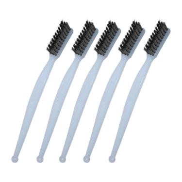 Imagem de Stgfyxgs Conjunto de 5 Escovas de Arame Antirrisco, Ferramenta de Limpeza para Remover Ferrugem, Escória de Soldagem, Eletrodomésticos E, Prata, Tamanho real