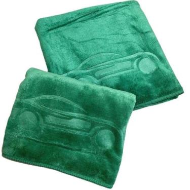 Imagem de Toalha Automotiva Alta Absorção Verde JS 400GSM 50x90cm
